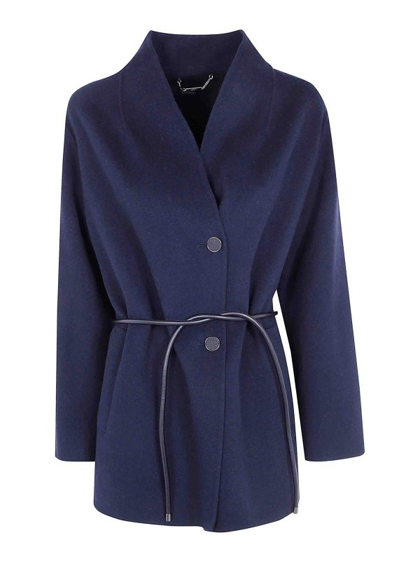 SEVENTY: short coats - Double Wool Blend Short Coat