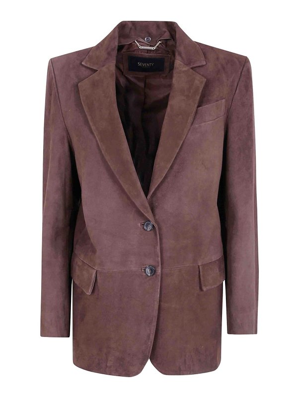 SEVENTY: leather jacket - Suede Jacket