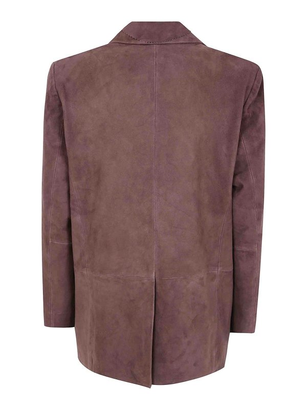 SEVENTY: leather jacket online - Suede Jacket