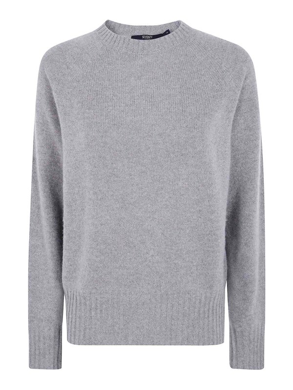 SEVENTY: Pull col rond - Pull Col Rond - Marron