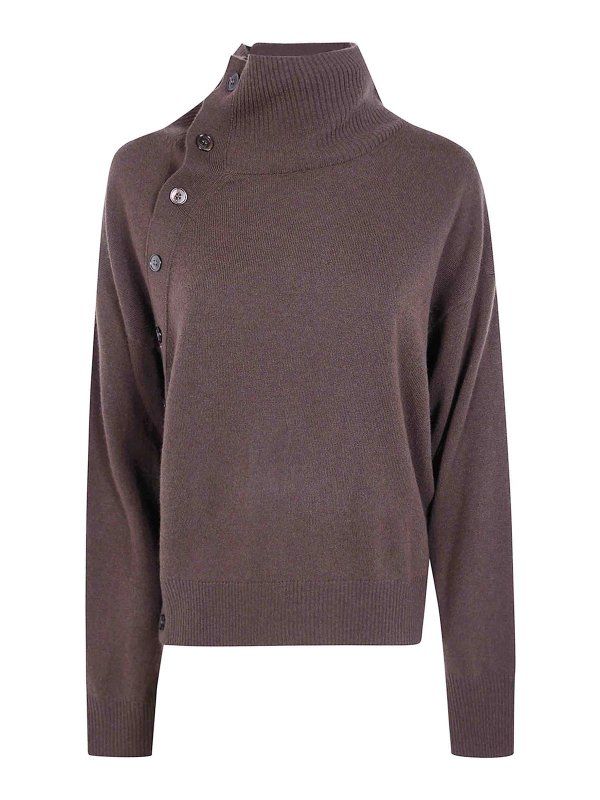 SEVENTY: Col roulé & Col polo - Pull Col Roulé - Marron