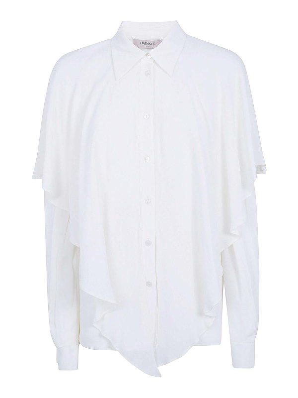TWINSET: Camisas - Camisa - Blanco