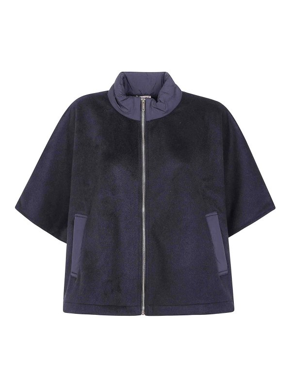 TWINSET: Capes & Ponchos - Cape - Noir