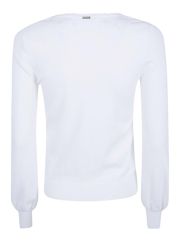 TWINSET: Pull col rond online - Pull Col Rond - Blanc