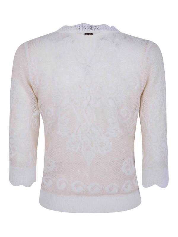 TWINSET: Strickpullover mit Rundhalsausschnitt online - Rundhalspullover - Schwarz