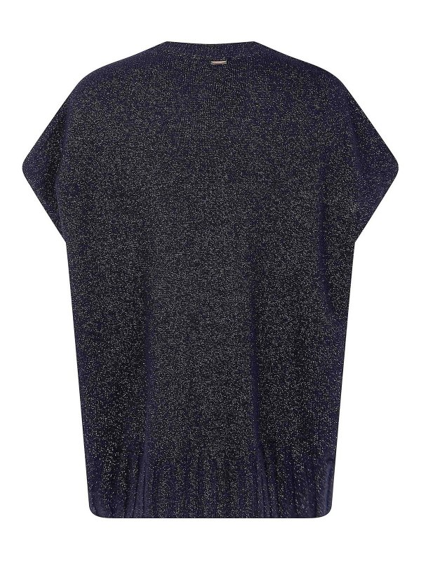 TWINSET: Strickpullover mit Rundhalsausschnitt online - Rundhalspullover - Schwarz