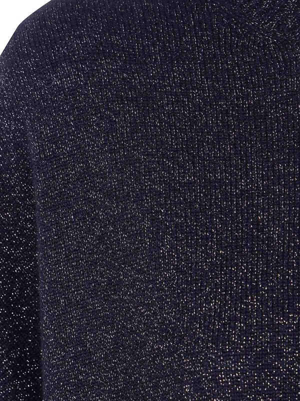 The Best Shops TWINSET: Strickpullover mit Rundhalsausschnitt - Rundhalspullover - Schwarz