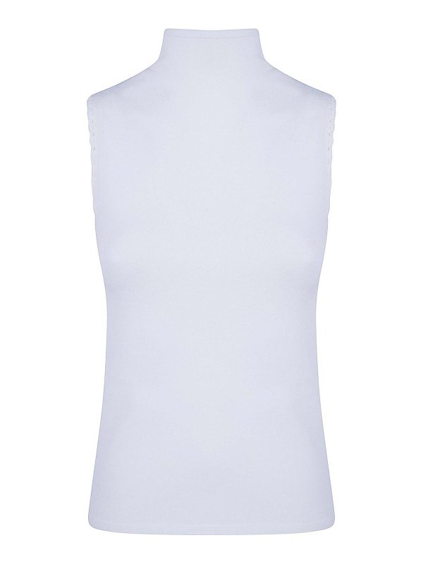 TWINSET: Tops & Débardeurs - Top - Blanc