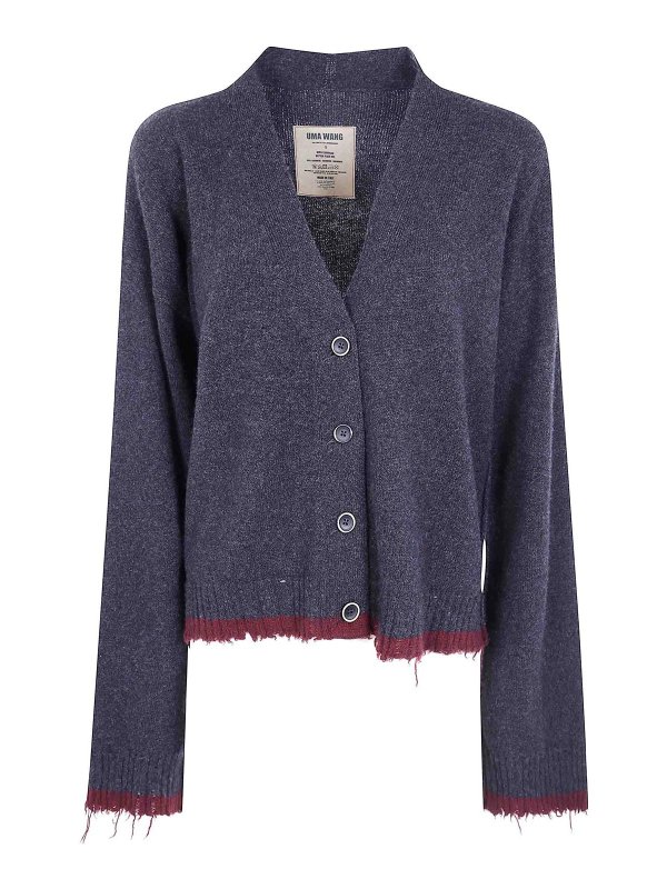 UMA WANG: Cardigans - Cardigan - Grau