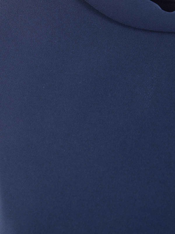 The Best Shops ASPESI: Knielange Kleider - Knielanges Kleid - Blau