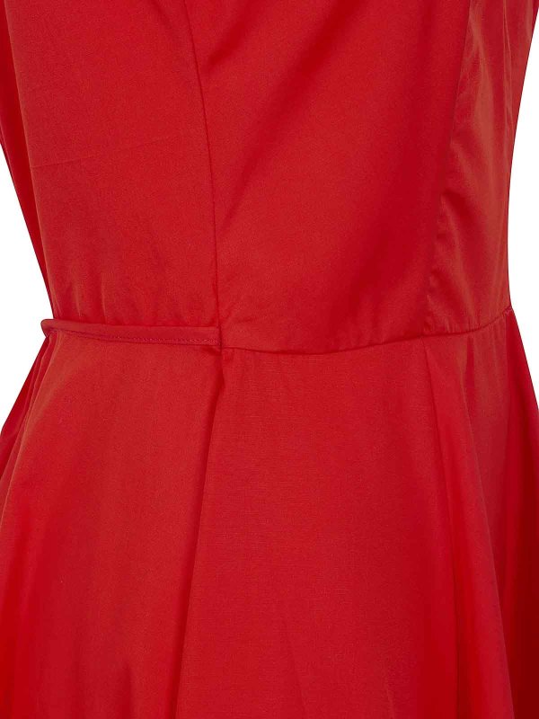 The Best Shops ASPESI: Knielange Kleider - Knielanges Kleid - Rot