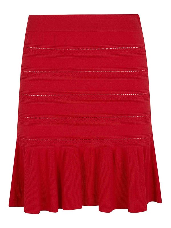 BLUGIRL: Jupes midi et au genou - Jupe Midi - Rouge