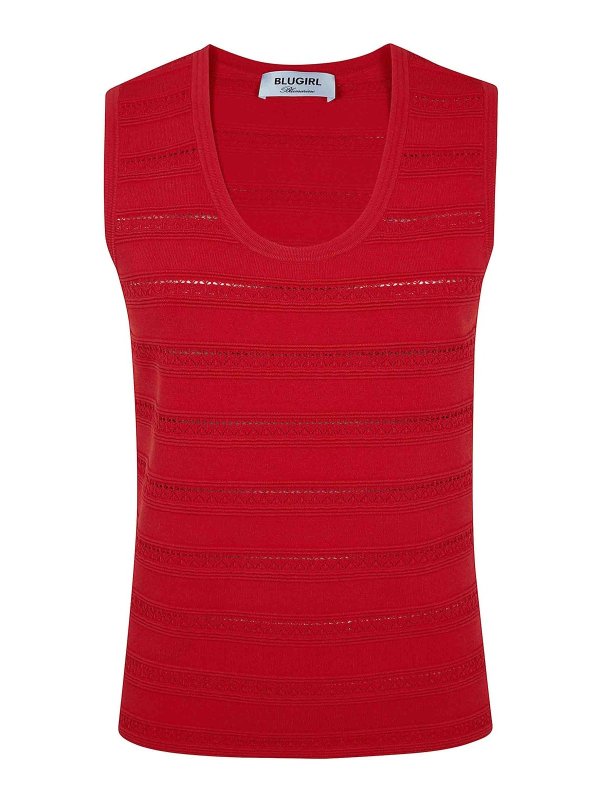 BLUGIRL: Tops und Tank Tops - Top - Rot