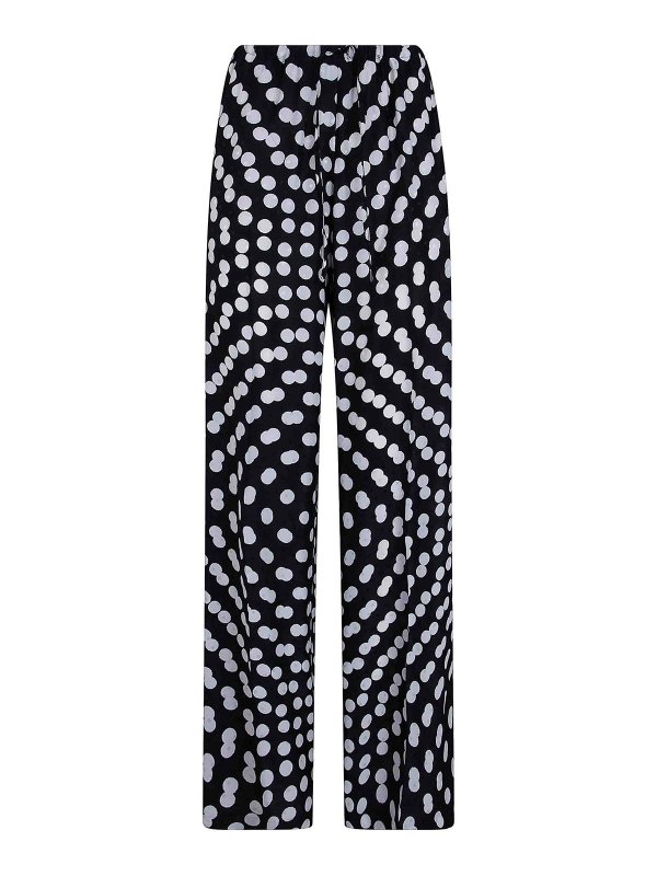 DRIES VAN NOTEN: カジュアルトラウザー - カジュアルパンツ - 黒