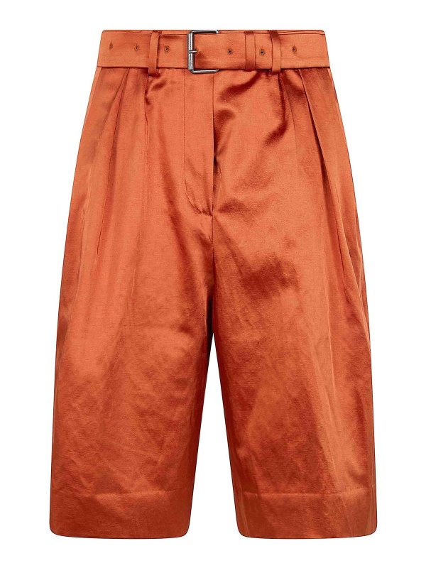 DRIES VAN NOTEN: トラウザーショーツ - ショートパンツ - オレンジ