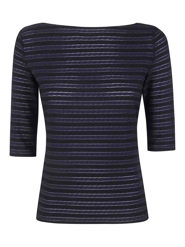 EMPORIO ARMANI: クルーネック - クルーネック - 黒