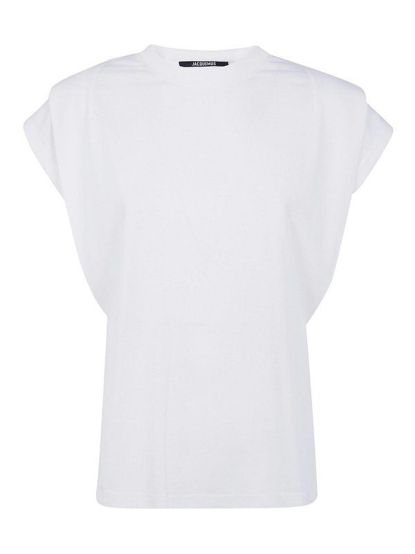 JACQUEMUS: Tops und Tank Tops - Top - Weiß