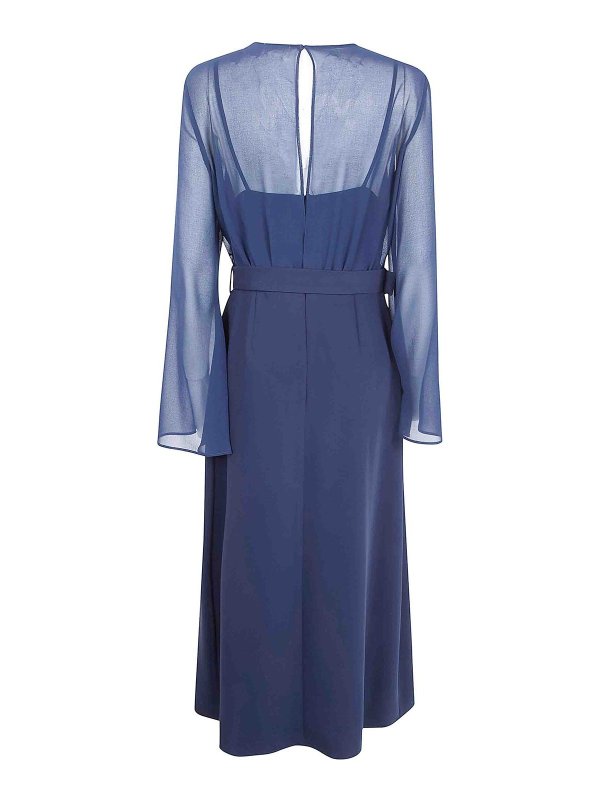 P.A.R.O.S.H.: Knielange Kleider online - Knielanges Kleid - Blau