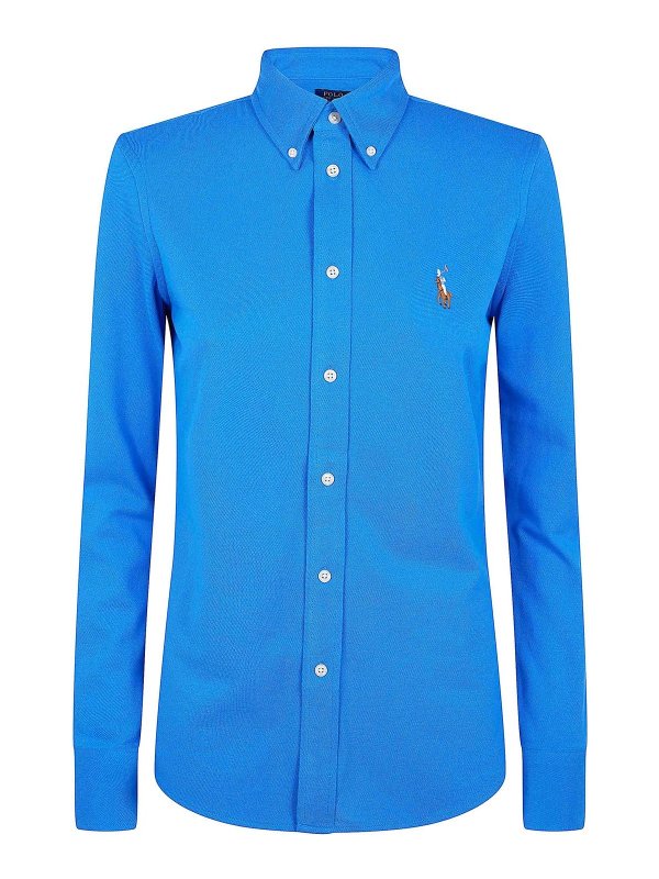 POLO RALPH LAUREN: シャツ - シャツ - ブルー