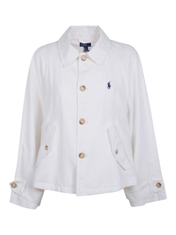 POLO RALPH LAUREN: カジュアルジャケット - カジュアルジャケット - 白
