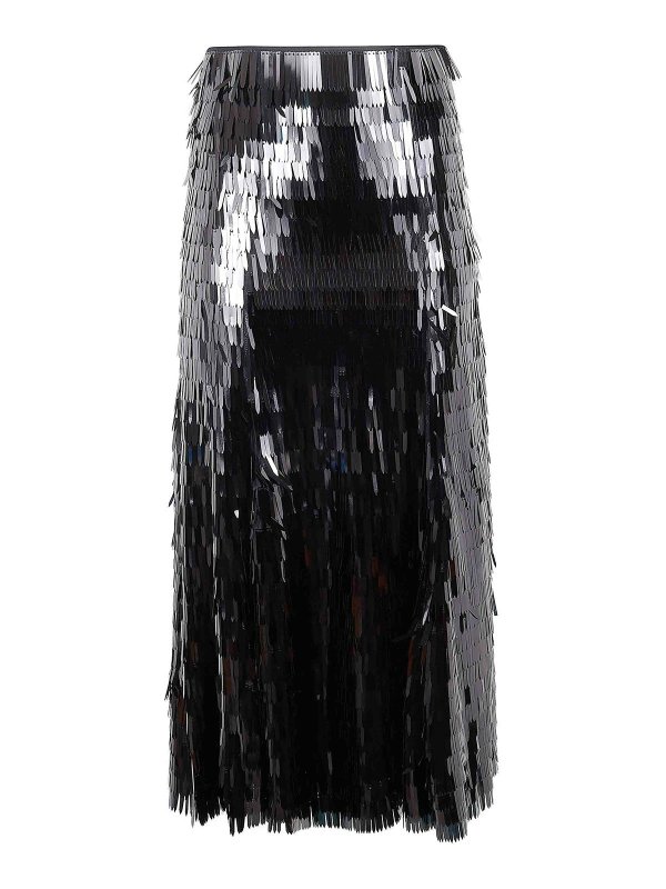 Self Portrait: Knee length skirts & Midi - Sequin Midi Skirt
