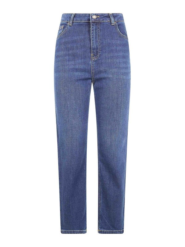 TWINSET: Jeans pitillos - Vaqueros Pitillos - Azul