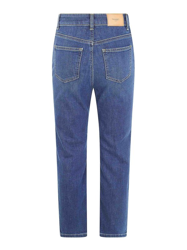 TWINSET: Jeans pitillos online - Vaqueros Pitillos - Azul
