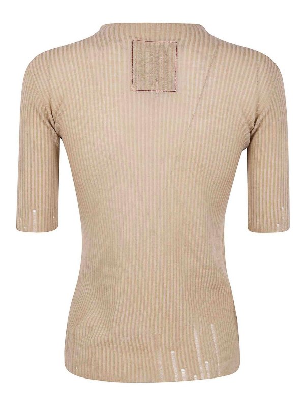 UMA WANG: Pull col rond online - Pull Col Rond - Marron