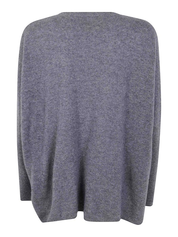 ABSOLUT CASHMERE: Strickpullover mit Rundhalsausschnitt online - Rundhalspullover - Grau