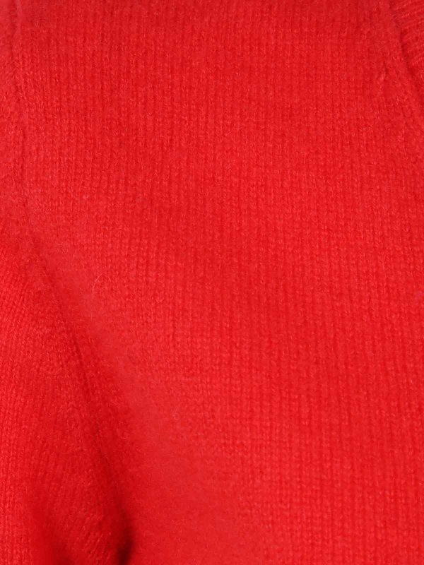 The Best Shops ABSOLUT CASHMERE: Strickpullover mit Rundhalsausschnitt - Rundhalspullover - Rot