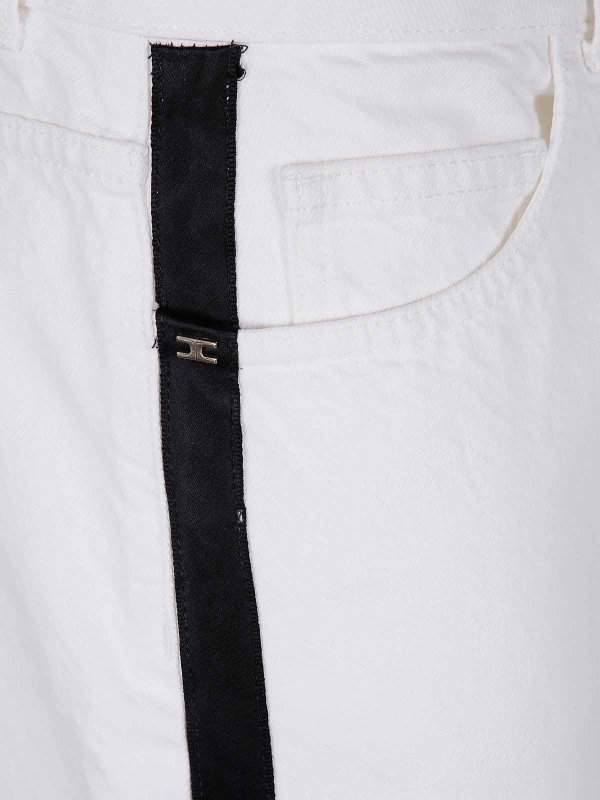 The Best Shops ELISABETTA FRANCHI: Jeans Rectos - Vaqueros Rectos - Blanco