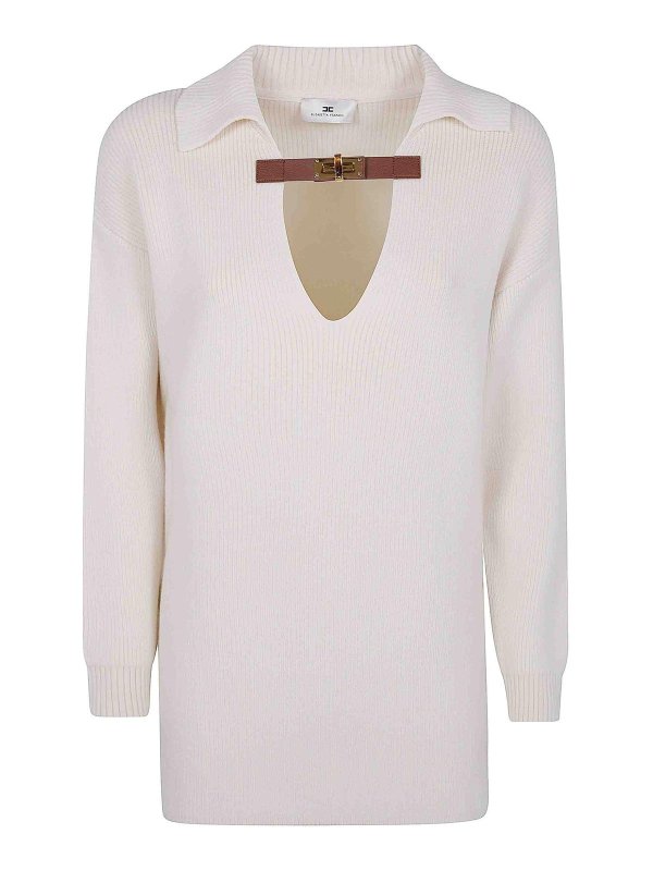 ELISABETTA FRANCHI: ポロシャツ - ポロシャツ - 白