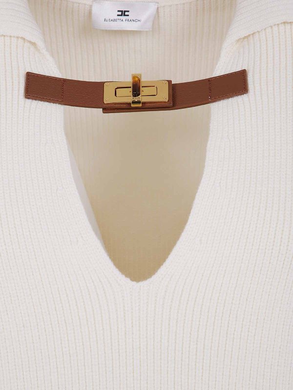 The Best Shops ELISABETTA FRANCHI: ポロシャツ - ポロシャツ - 白
