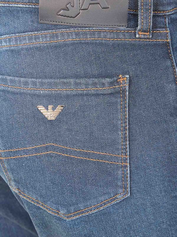 The Best Shops EMPORIO ARMANI: ストレートジーンズ - ストレートジーンズ - ブルー