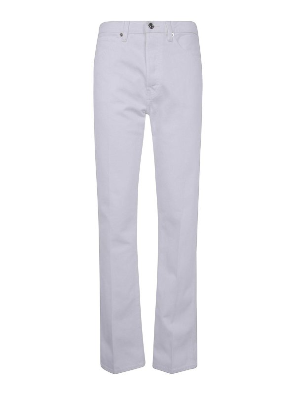 Frame: Jeans à jambe droite - Jean Droit - Blanc