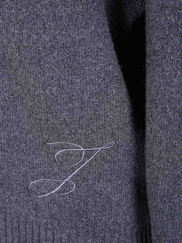 The Best Shops JACQUEMUS: Strickpullover mit Rundhalsausschnitt - Rundhalspullover - Grau