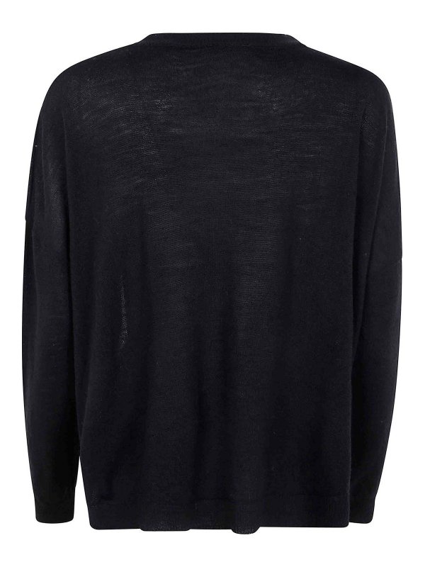 KNITKNIT: Strickpullover mit Rundhalsausschnitt online - Rundhalspullover - Schwarz
