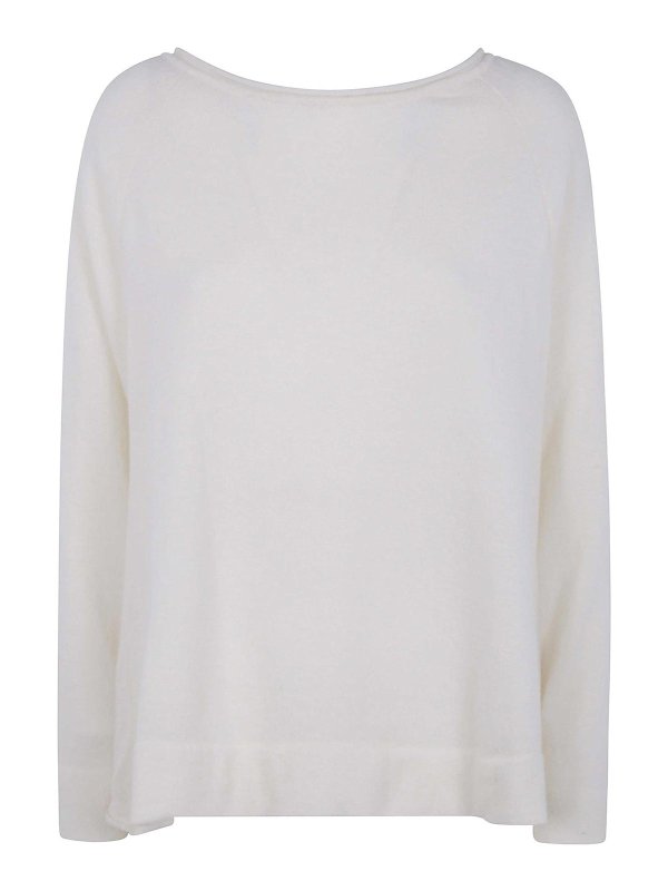 KNITKNIT: クルーネック - クルーネック - 白