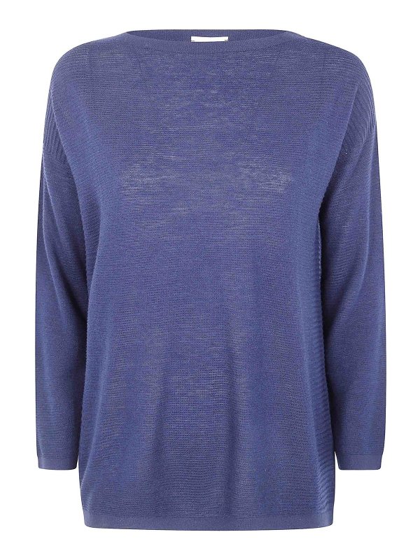 KNITKNIT: Pull col rond - Pull Col Rond - Bleu