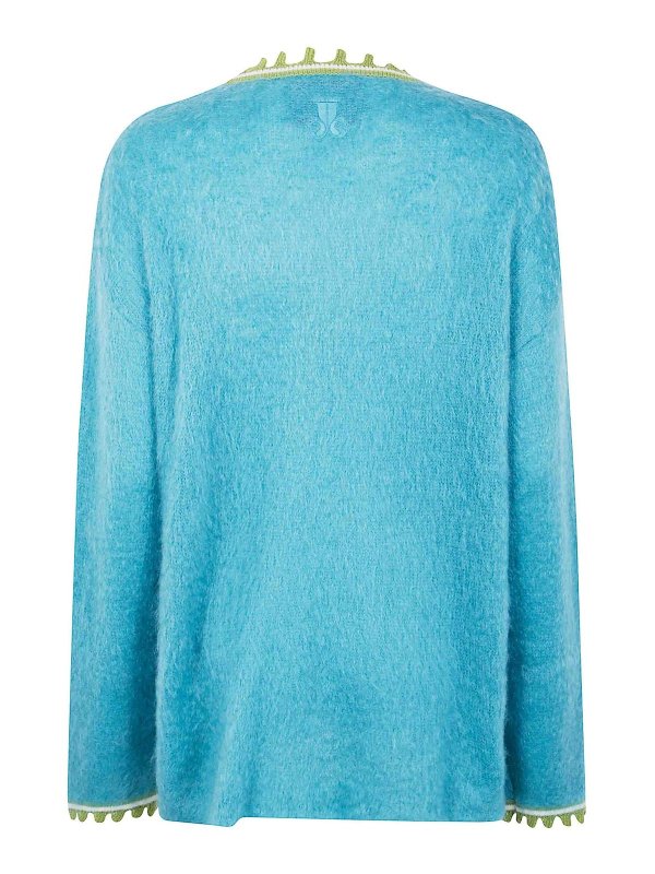 LA DOUBLEJ: Strickpullover mit Rundhalsausschnitt online - Rundhalspullover - Blau