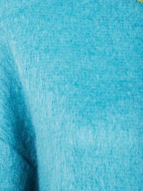 The Best Shops LA DOUBLEJ: Strickpullover mit Rundhalsausschnitt - Rundhalspullover - Blau
