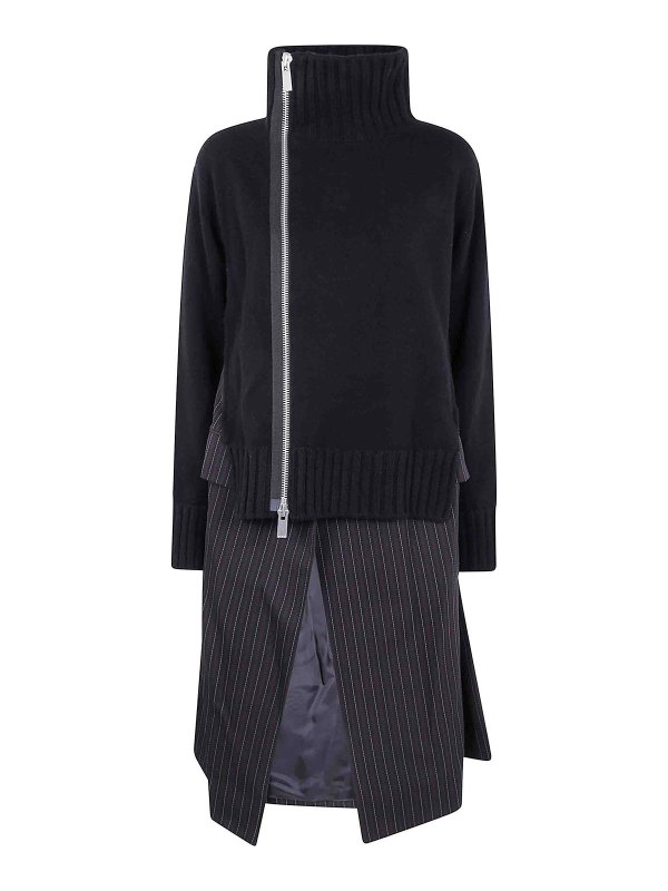 Sacai: ショートドレス - ショートドレス - 黒