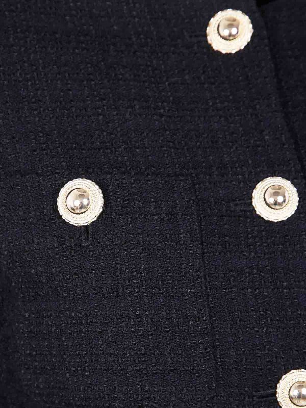 The Best Shops Self Portrait: casual jackets - Boucle Fur Cuff Jacket