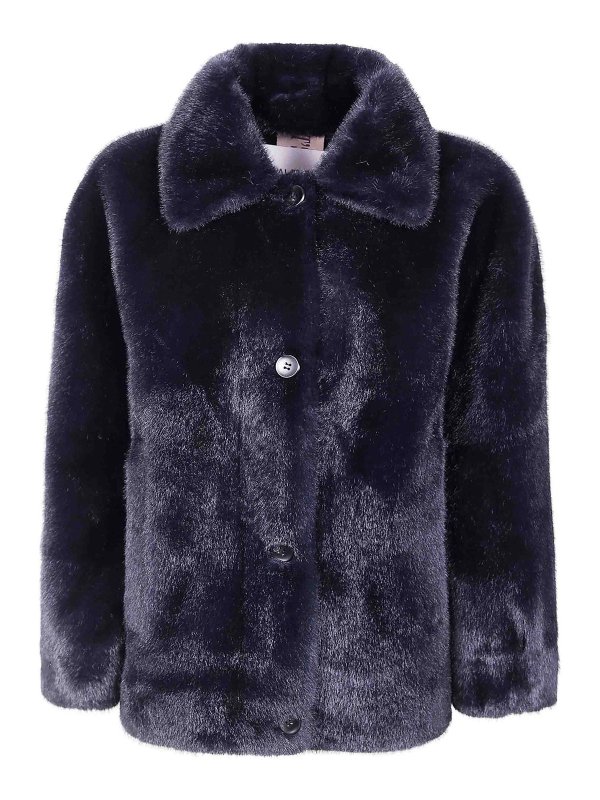 VALENTINI 1972: Pelz und Shearling - Pelz - Blau