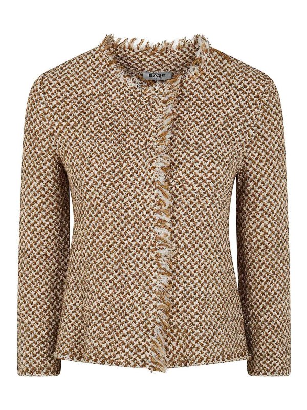 BASE: casual jackets - Round Neck Classic Jacket