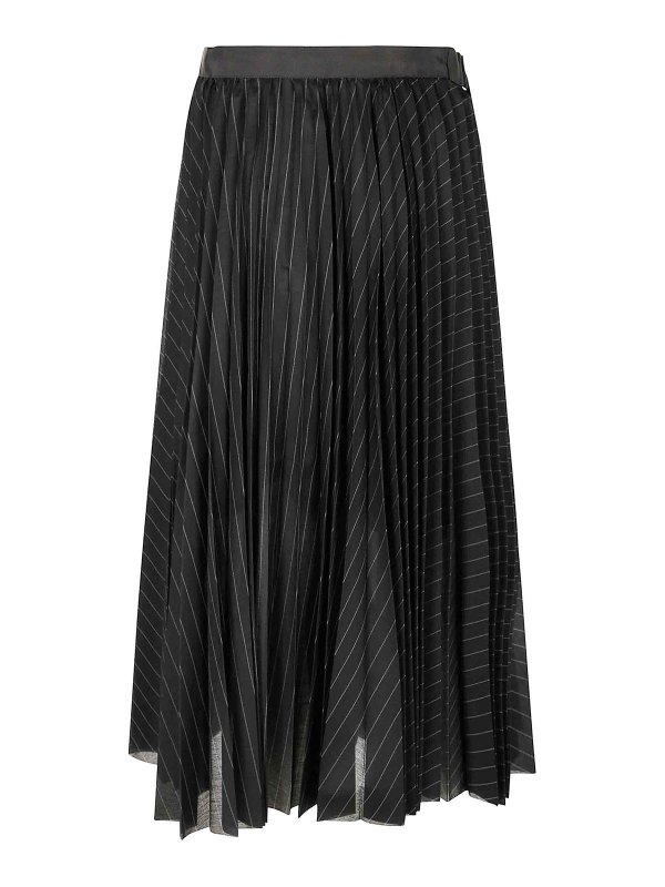 Sacai: ロングシャツ online - ロングスカート - 黒