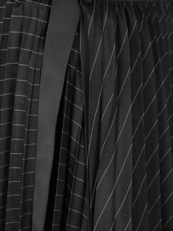 The Best Shops Sacai: ロングシャツ - ロングスカート - 黒