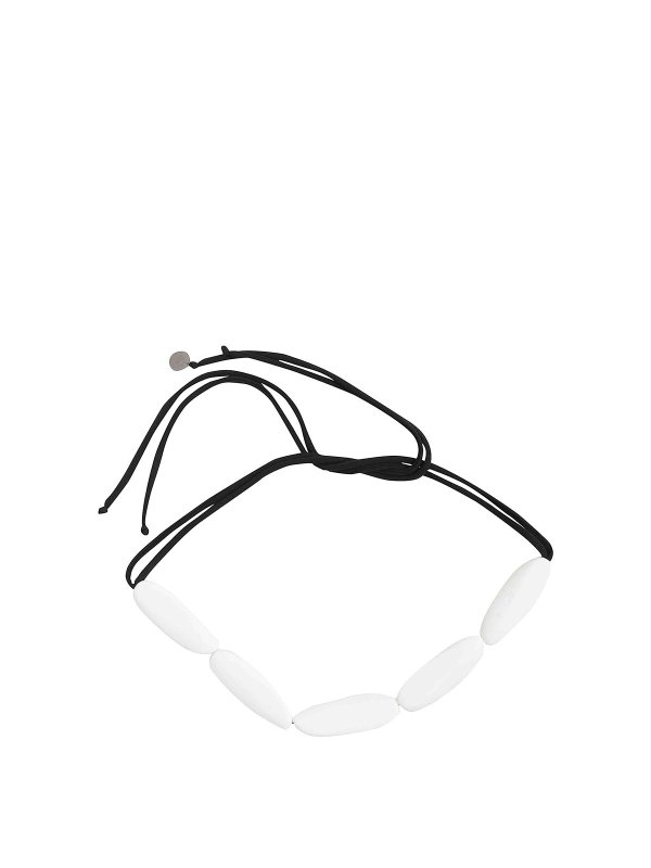 MARIA CALDERARA: Collar - Collar - Blanco