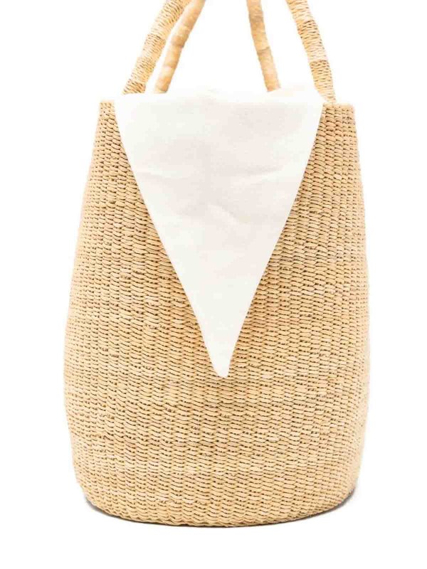 MUUÑ: totes bags online - Maxi Echo Straw Bag