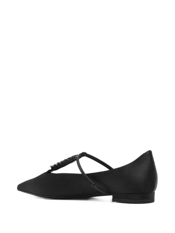 フラットシューズ - 黒 shop online: EMPORIO ARMANI